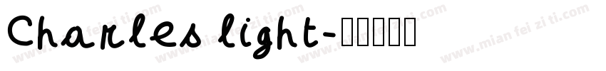 Charles light字体转换